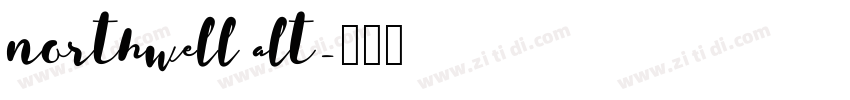 northwell alt字体转换